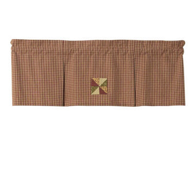 Mill Village Lined Pleated Valance Park designs Set of 4 - The Fox Decor